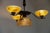 Art Deco Danish Brass Chandelier with Marbled Opaline Shades, 1930s. For Sale - Image 6 of 18