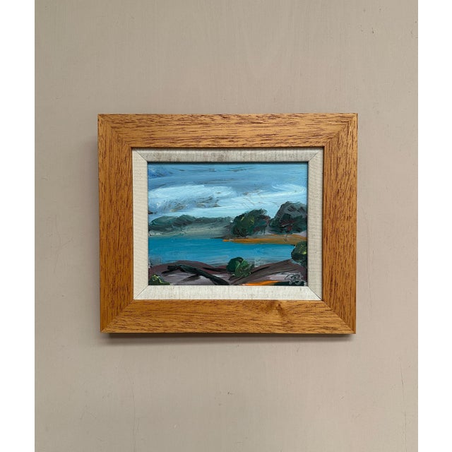 Göran Brunius, Coastal Landscape, 1960s, Oil on Panel, Framed For Sale - Image 14 of 15