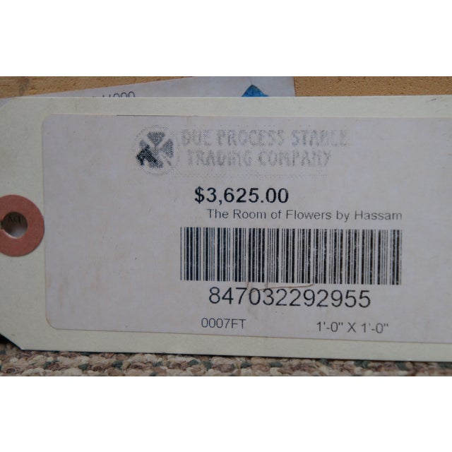 Beige The Room of Flowers Impressionist Oil Painting After Frederick Childe Hassam 43" For Sale - Image 8 of 12