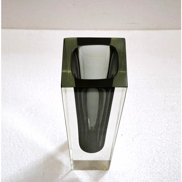 1970s Large Murano Sommerso Glass Vase from Alessandro Mandruzzato, 1970s For Sale - Image 5 of 18