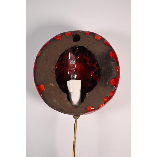 Danish Ceramic Wall Sconce For Sale - Image 4 of 8