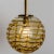 Metal Yellow and Clear Murano Glass Pendant Light, 1960s For Sale - Image 7 of 12