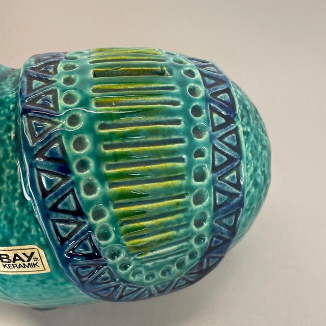 Colorful Fat Lava Pottery Piggy Bank from Bay Ceramics, Germany, 1970s For Sale - Image 11 of 18