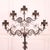 Large 18th C Italian floor standing iron candle altar. 1760 Dimensions:W: 79cm (31.1")H: 184cm (72.4")D: 45cm (17.7") This...