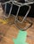Lucite and Black Patent Leather Designer Luigi Bardini Bar Stools -a Pair For Sale - Image 12 of 15