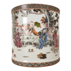 Late 19th Century Chinese Porcelain Eight Immortals and Deities Bitong