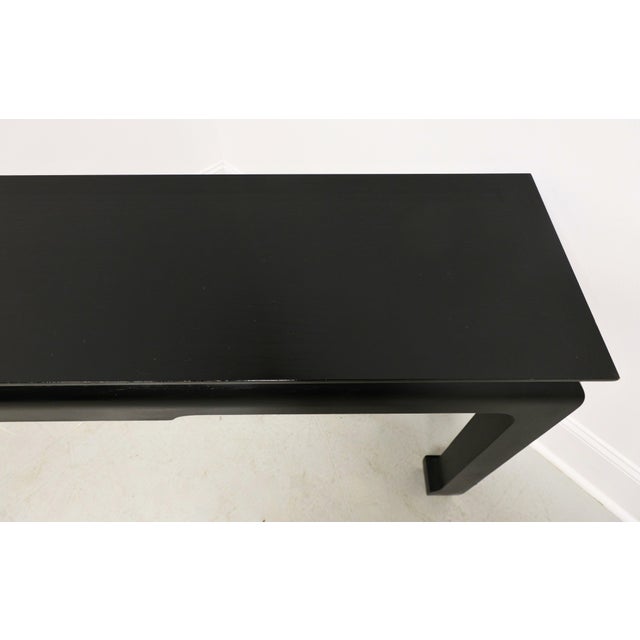 Late 20th Century Black Chinoiserie Ming Style Console Sofa Table For Sale In Charlotte - Image 6 of 8
