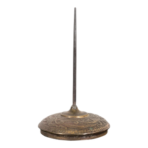 Marshall Field & Co. Antique Viking Bronze Stationery Holder Spindle, Circa 1910