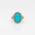 2010s Sierra | 4.54ct Turquoise Ring With Earth-Mined Diamond Accents in Solid 14k, Size 6.75 For Sale - Image 5 of 10