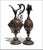 19thC Antique Ornate Brass Commemorative European Decorative Ewers-Set of Two For Sale - Image 4 of 10