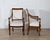 White 19th Century Pair of Italian Empire Armchairs in Mahogany with White Velvet Upholstery, Genoa For Sale - Image 8 of 15