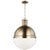 Transitional Thomas O'Brien By Visual Comfort Studio Hanks 1-Light Large Pendant in Satin Brass For Sale - Image 3 of 3