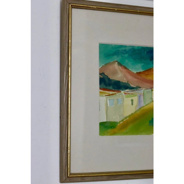 Jonne Bergström, Street, 1952, Watercolor, Framed For Sale - Image 4 of 10