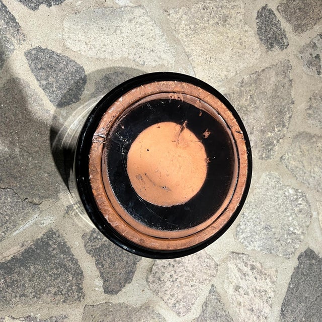 Mid 20th Century Architectural Modern Black Planter Art Pottery For Sale - Image 5 of 8