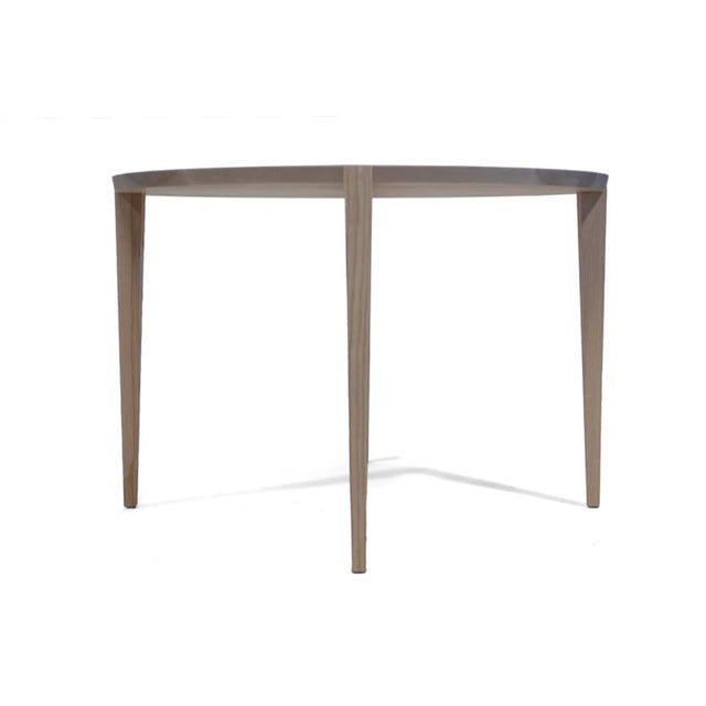 Not Yet Made - Made To Order Handcrafted Oslo Round Table in American Ash For Sale - Image 5 of 6