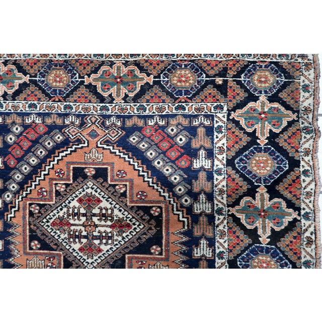 1920s, Antique Persian Afshar Rug 3.8' X 4.6' (115cm X 142cm) For Sale - Image 10 of 12