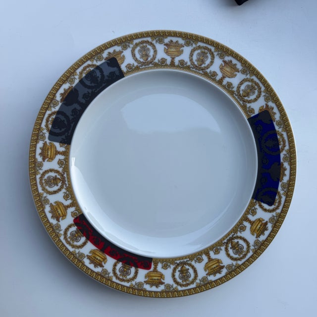 I Love Baroque and Roll Dinner Plates by Versace for Rosenthal, 2000s, Set of 6 For Sale - Image 12 of 12