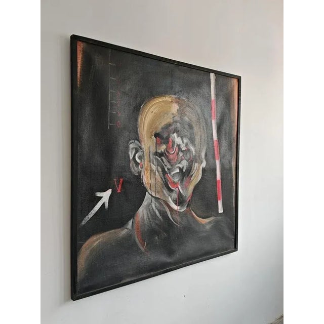 Untitled, 1990s, Oil on Canvas, Framed For Sale - Image 11 of 12