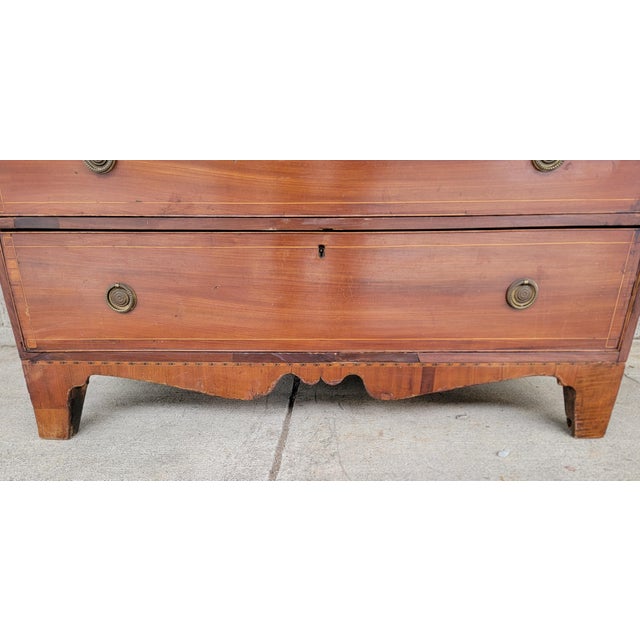Antique Georgian Mahogany Chest Circa. 1850 For Sale - Image 4 of 14