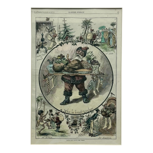 Santa Claus Round the World, Original Print, 1877