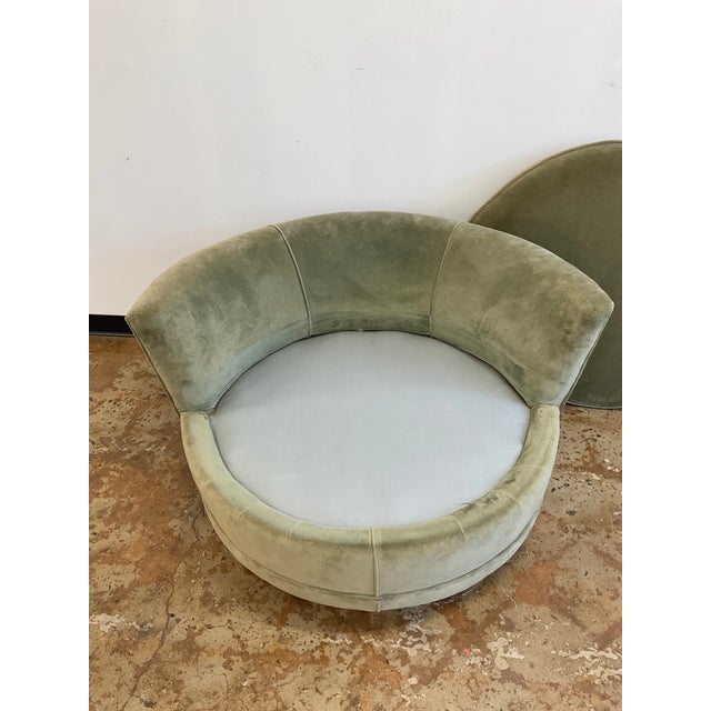 Vintage Circular Lounge Chiar, Attr. To Milo Baughman For Sale - Image 17 of 18