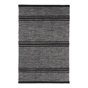 Dash & Albert by Annie Selke Malta Black Woven Wool Rug, 2' x 3'
