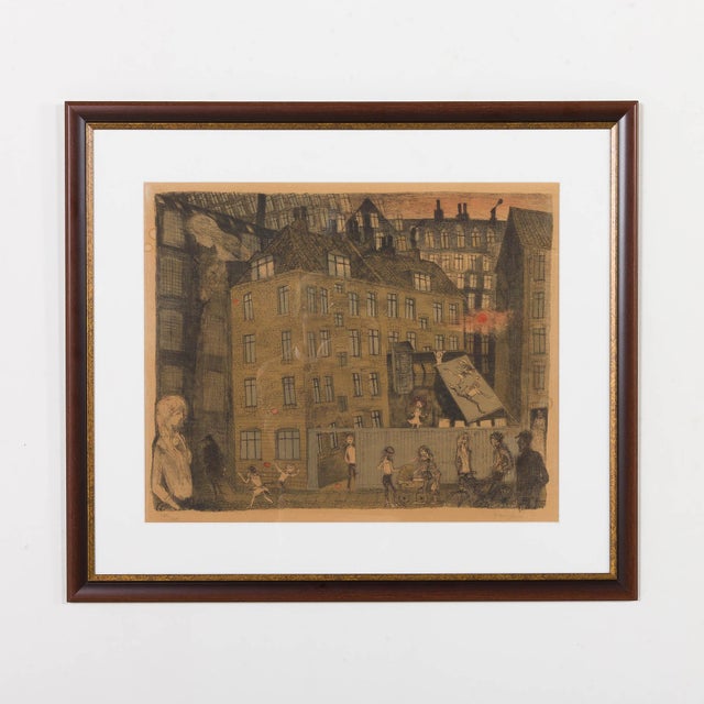 Ib Spang Olsen, Composition, 1960s, Lithograph, Framed For Sale - Image 8 of 8