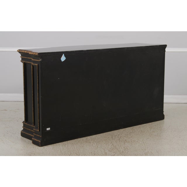 Marge Carson Large Black Painted Sideboard Credenza For Sale - Image 15 of 16