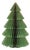 Layered Paper Tree Décor 16.5"H For Sale