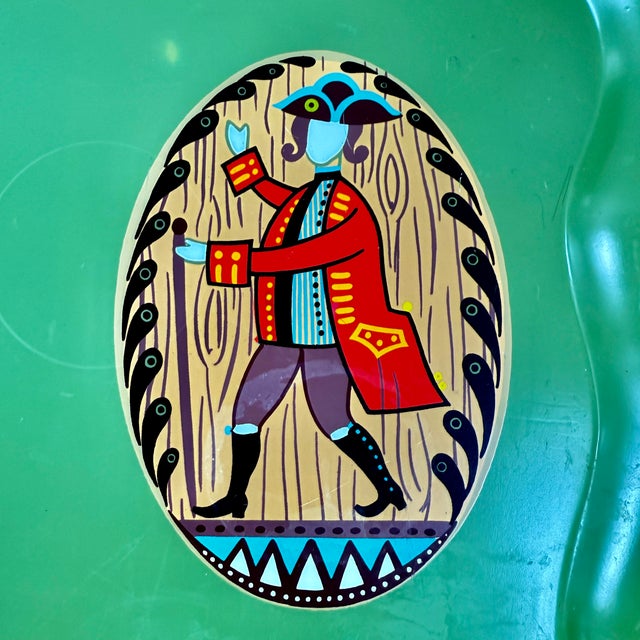 1960s Georges Briard Tole De Lys Colonial Themed Tray For Sale - Image 5 of 13