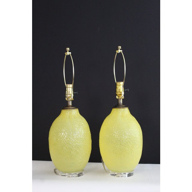 Mid 20th Century Laurel Style Citrus Lamps - a Pair For Sale - Image 9 of 13