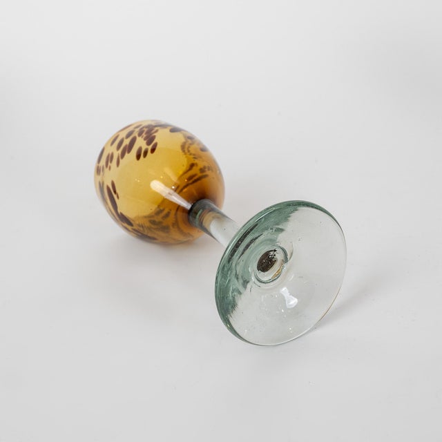 1950s Mid-Century Italian Handblown Glass Goblets - Set of Six For Sale - Image 11 of 12