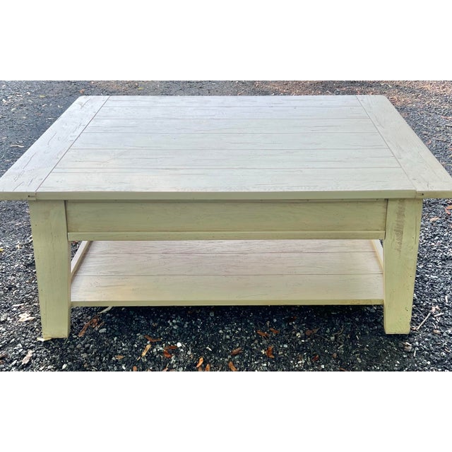 Broyhill Attic Heirlooms Farmhouse Coffee Table For Sale - Image 10 of 12