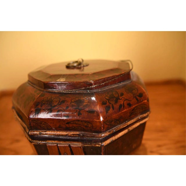 Antique Chinese Lacquered Wooden Lidded Storage Vessel For Sale In New York - Image 6 of 7