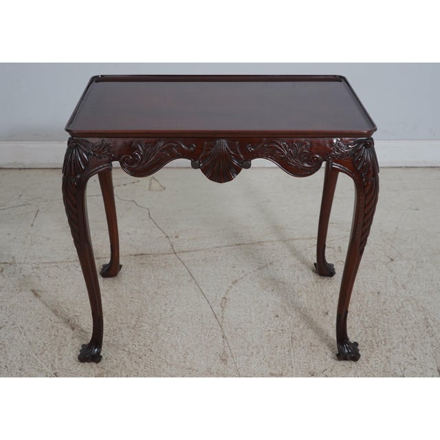 Age: Approx: 20 Years Old Details: Mahogany High Quality Construction Large Impressive Tea Table 18 C. Design Chippendale...