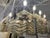 Metal 1920s Sabino French Wavy Glass and Nickel Chandelier For Sale - Image 7 of 12
