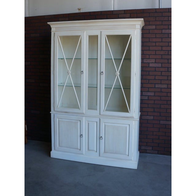 Ethan Allen Swedish Home Tall Display Cabinet For Sale - Image 9 of 9