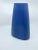 Royal Blue Vintage Blue Art Deco Textured Vase For Sale - Image 8 of 13