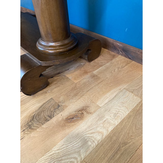 Mid 20th Century Vintage Art Deco Scroll Foot Console Table With Drawer For Sale - Image 5 of 9