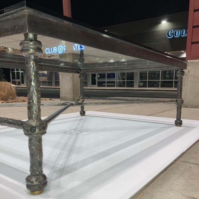 Metal Christopher Chodoff Bronze Serpent Coffee Table Homage to Giacometti For Sale - Image 7 of 12