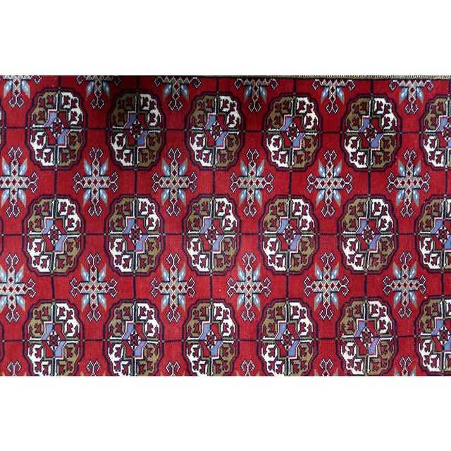 1960s, Vintage Uzbek Bukhara Rug 4' X 7' For Sale - Image 10 of 14