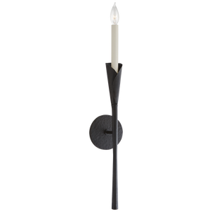 Chapman & Myers for Visual Comfort Signature Aiden Tail Sconce in Aged Iron