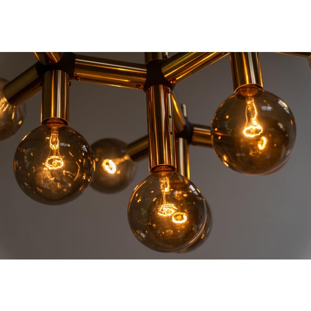 Atomic Chandelier by Trix & Robert Haussmann for Swiss Lamp International, 1960s For Sale - Image 11 of 15