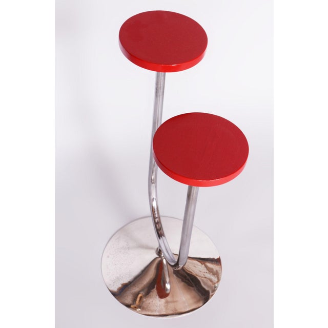 1930s Bauhaus Chrome Flower Stand attributed to Robert Slezak, 1930s For Sale - Image 5 of 9