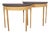 Small Painted Demi Lune Console Tables, 1890s, Set of 2 For Sale