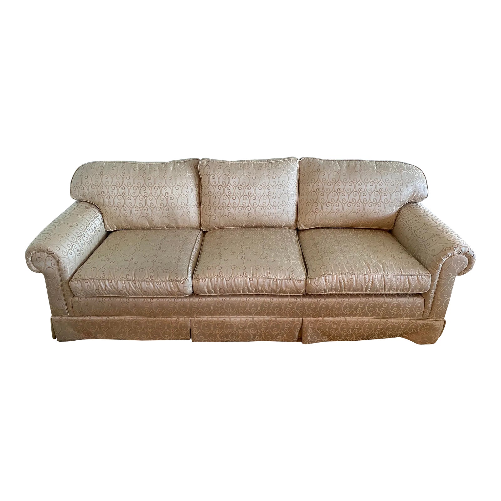 Vintage Three Cushion Rolled Arm Henredon Sofa Chairish