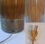 Brass Vintage Mid-Century Modern Oak and Brass Cylinder Table Lamp For Sale - Image 8 of 13