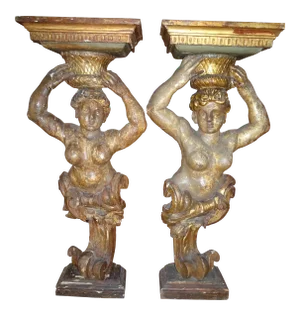 17th Century Italian Caryatids - a Pair