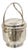 Vintage Wallace Mid Century Modern Silver Plated Glass Lined Hinged Ice Bucket For Sale