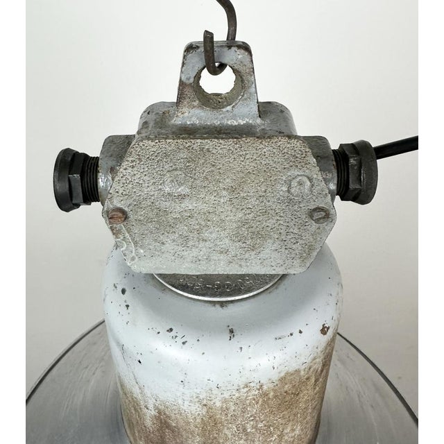 Industrial Aluminium Pendant Lamp from Polam Wilkasy, 1960s For Sale - Image 11 of 18